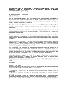 decreto supremo nº 042-2003-em - Ministerio de Energía y Minas