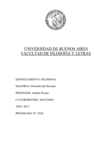 programa de filosofia del derecho - UBA