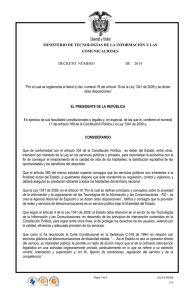 “Por la cual se delega la participación del Ministro de Tecnologías