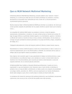 Que es MLM Network Multinivel Marketing