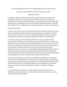 Proyecto Para Identificación de Personas Desaparecidas (México y