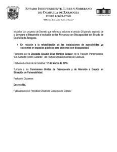 17 de Marzo de 2015 - Congreso del Estado de Coahuila