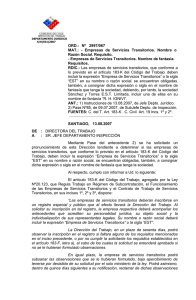 S/K(931)2007 - Dirección del Trabajo