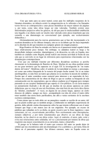 Una dramaturgia viva