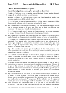 Agustín de Hipona Del libre arbitrio, II,1-2.