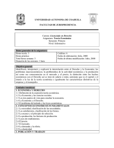 fichero 1° teoría económica - Universidad Autónoma de Coahuila