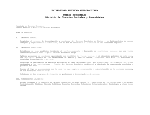 UNIVERSIDAD AUTONOMA METROPOLITANA  UNIDAD XOCHIMILCO División de Ciencias Sociales y Humanidades
