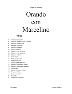 Oraciones a Marcelino - Universidad Marcelino Champagnat