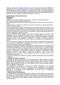 Vigilancia  y  control  para  la ... El  empleador  es