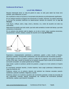 Conferencia 29 de Fase A. LA LEY DEL PÉNDULO.