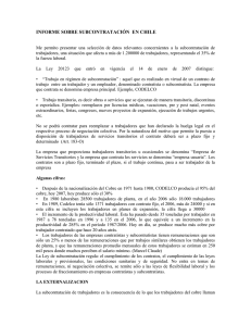 Informe subcontratacion en Chile