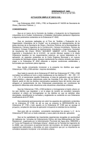 ORDENANZA Nº 5403 / 01 - Municipalidad de Resistencia