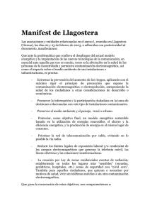 Manifest de Llagostera Las asociaciones y entidades relacionadas