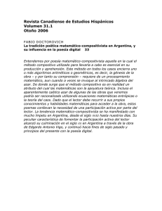 La tradición poética matemático-compositivista en Argentina, y su