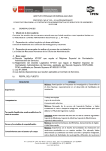 CAS No 035-IPEN/INDE/MATE - Instituto Peruano de Energía Nuclear