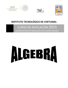 Cuadernillo de Álgebra y Química Orgánica