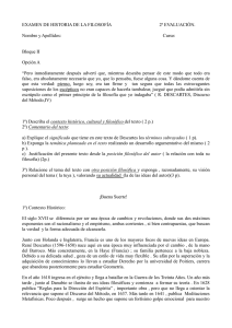 EXAMEN DE HISTORIA DE LA FILOSOFÍA 2ª EVALUACIÓN