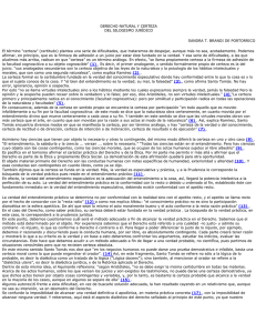 Derecho natural y certeza del silogismo jur&iacute;dico.