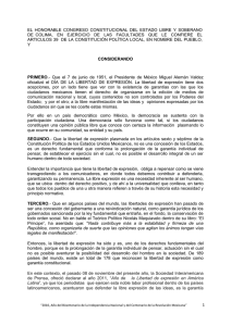 EL  HONORABLE  CONGRESO  CONSTITUCIONAL  DEL ... DE  COLIMA,    EN   ...