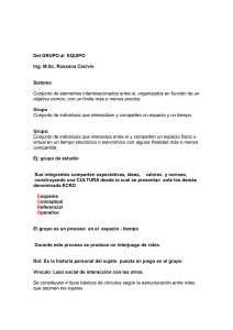 Del GRUPO al EQUIPO