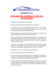 GESBALTA, S.L. INFORMACIÓN NORMAS DE USO DEL