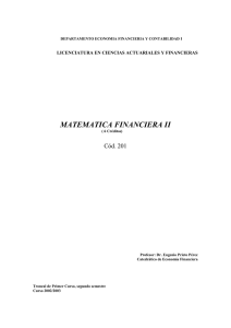 Matemática Financiera II.