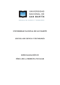 Física de la medicina nuclear I - Universidad Nacional de San Martín