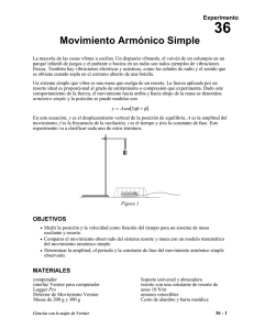 36 Movimiento Armónico Simple Experimento