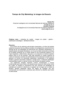 2. Marketing de Ciudad y Planificación Estratégica.