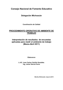 Medición de Ambiente de Trabajo Marzo