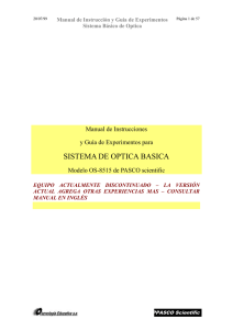 Manual de versión anterior OS-8515