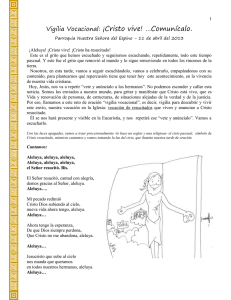 Vigilia Vocacional - Parroquia Nuestra Se&ntilde;ora del Espino