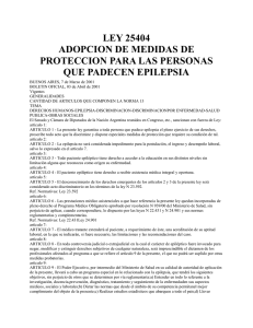 LEY 25404 - Ministerio de Trabajo, Empleo y Seguridad Social