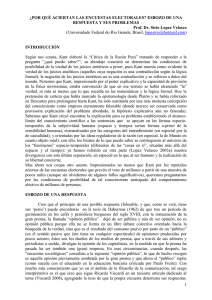 ¿por qué las encuestas electorales aciertan muchas veces