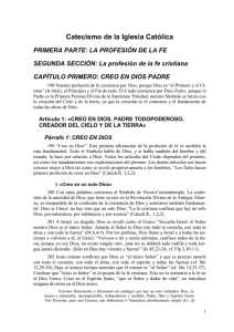 Texto del Catecismo de la Iglesia Católica