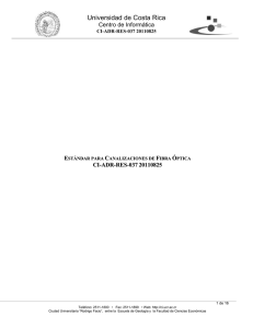 Estándar para Canalizaciones de Fibra Óptica