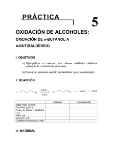 OXIDACION DE ALCOHOLES