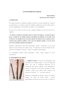 2) Los instrumentos andinos