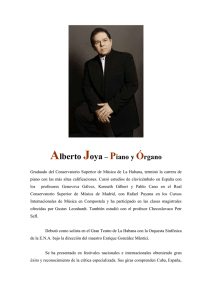 Alberto Joya - Piano/Órgano cv