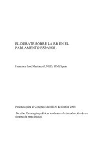 el debate sobre la rb en el parlamento español