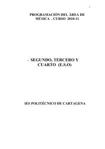 Departamento de m&uacute;sica IES Polit&eacute;cnico de Cartagena