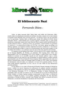 Baez, Fernando - El Bibliocausto Nazi