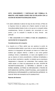 VOTO QUE FORMULA EL MINISTRO JOSÉ RAMÓN COSSÍO DÍAZ