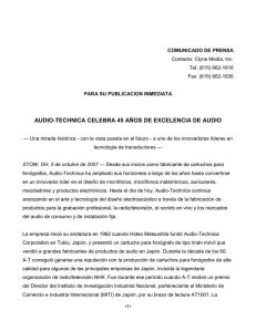 AUDIO-TECHNICA CELEBRA 45 AÑOS DE EXCELENCIA DE AUDIO