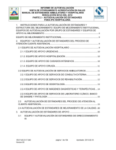 2. equipos y autoevaluación de estandares del proceso de atención