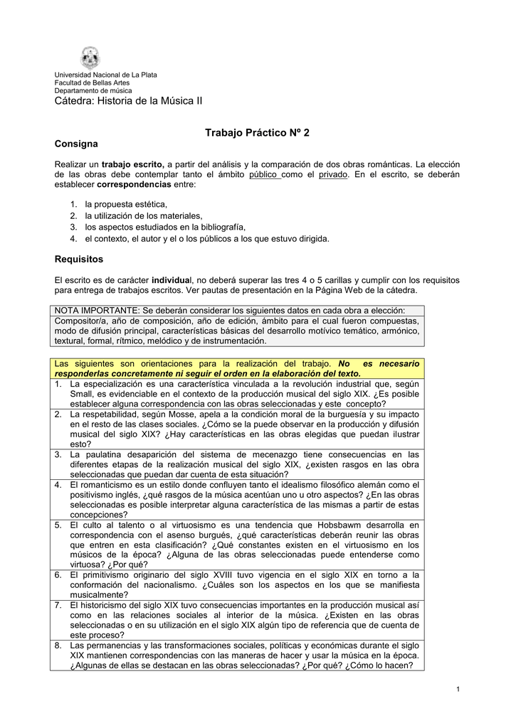 Universidad Nacional de La Plata Facultad de Bellas Artes