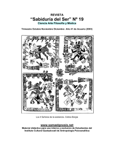 Sabiduría del Ser 19 - Instituto Cultural Quetzalcoatl