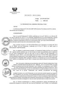 Decreto Regional N&ordm; 003 - Cajamarca