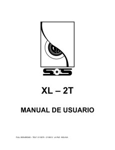 – 2T XL MANUAL DE USUARIO
