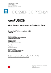 Notas de prensa - Fundación Canal